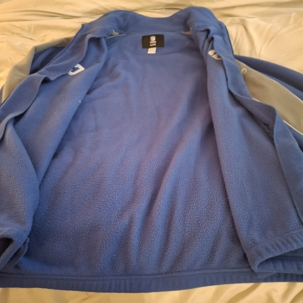 Reebok NFL Team Apparel Colts Blue and Gray Men's Jacket